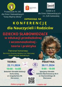 Konferencja dot. Dzieci Słabowidzących