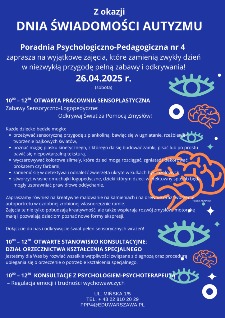 Plakat Dnia Świadomości Autyzmu